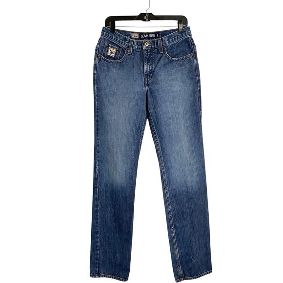 Cruel Girl Low Rise Slim Denim Jeans Womens Jrs 9 x-Long Straight Medium Blue - Picture 1 of 9